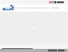 Tablet Screenshot of blum-gmbh.de